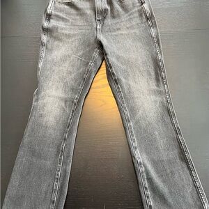 Banana Republic High-Rise Gray Crop Boot Jeans